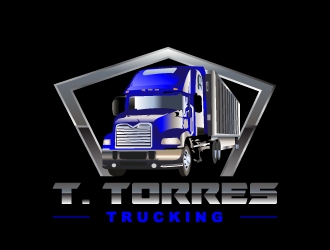 T.Torres Trucking logo design by samuraiXcreations
