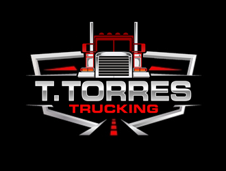 T.Torres Trucking logo design by kunejo