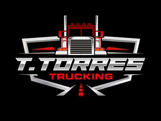 T.Torres Trucking logo design by kunejo