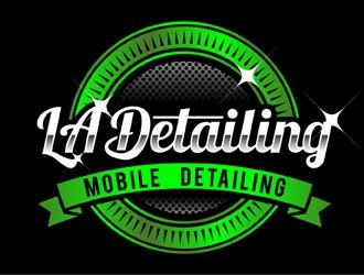 LA Detailing logo design by MAXR
