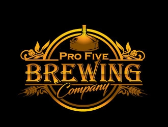 Pro Five Brewing Company logo design by SonamD