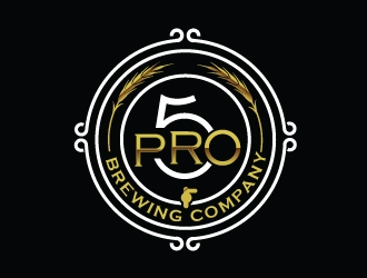 Pro Five Brewing Company logo design by Foxcody