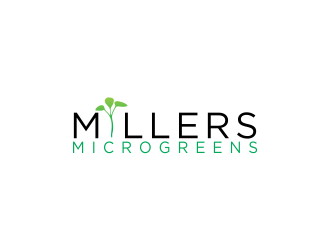 Millers Microgreens logo design by oke2angconcept