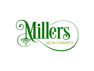 Millers Microgreens logo design by mmyousuf