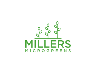 Millers Microgreens logo design by RIANW
