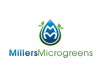 Millers Microgreens logo design by BlessedArt