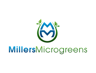 Millers Microgreens logo design by BlessedArt
