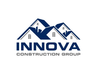 Innova Construction Group, Innova Homes logo design by Janee