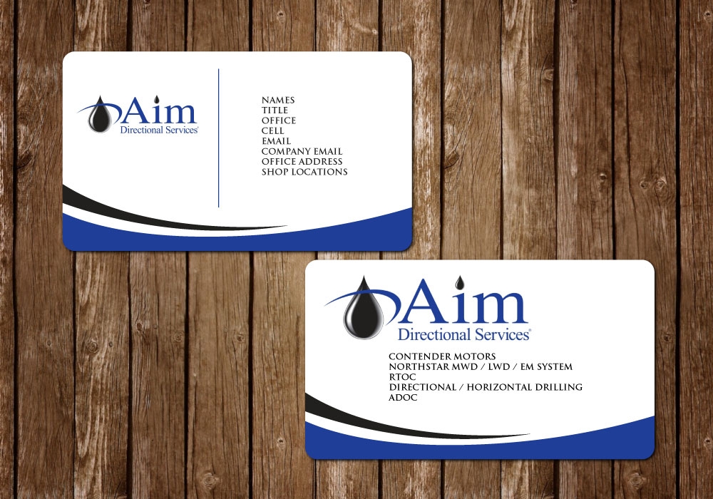 AIM DIRECTIONAL SERVICES  logo design by ElonStark