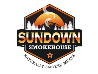 Sundown Smokehouse - Naturally Smoked Jerky logo design by kunejo