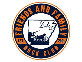 Friends and Family Duck Club Est. 2001 logo design by daywalker