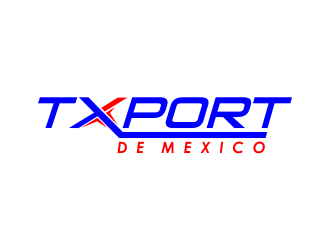TXPORT DE MEXICO  logo design by giphone