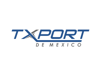 TXPORT DE MEXICO  logo design by giphone