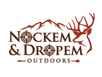 Nockem & Dropem Outdoors logo design by ORPiXELSTUDIOS