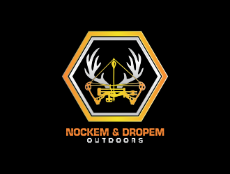 Nockem & Dropem Outdoors logo design by oke2angconcept