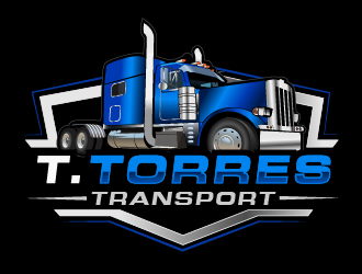T.Torres Trucking logo design by THOR_