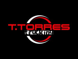 T.Torres Trucking logo design by giphone