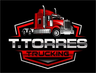 T.Torres Trucking logo design by ORPiXELSTUDIOS
