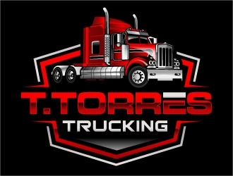 T.Torres Trucking logo design by ORPiXELSTUDIOS