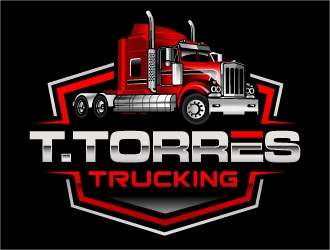 T.Torres Trucking logo design by ORPiXELSTUDIOS