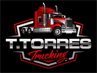 T.Torres Trucking logo design by ORPiXELSTUDIOS