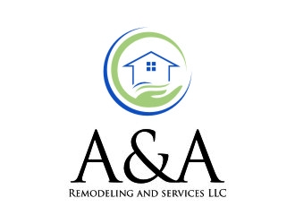 A&A Remodeling and services LLC logo design by jetzu