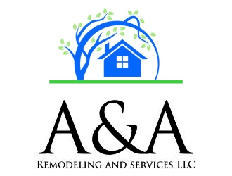 A&A Remodeling and services LLC logo design by jetzu