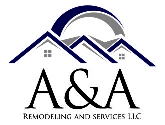 A&A Remodeling and services LLC logo design by jetzu
