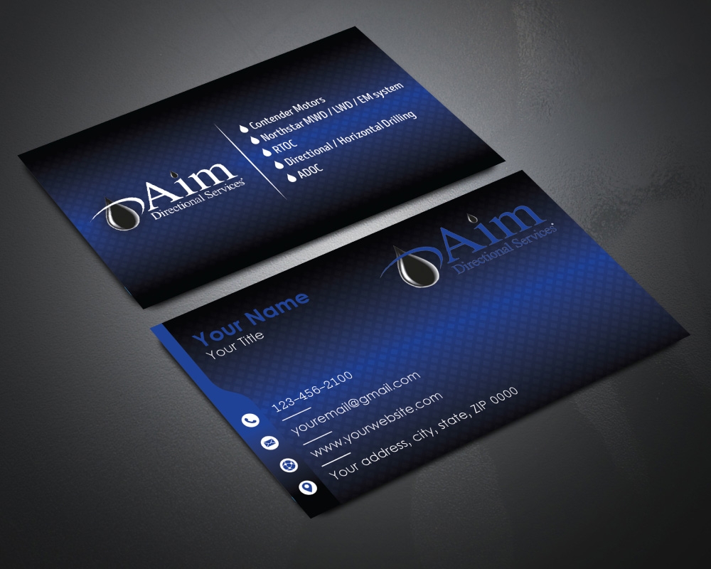 AIM DIRECTIONAL SERVICES  logo design by Boomstudioz