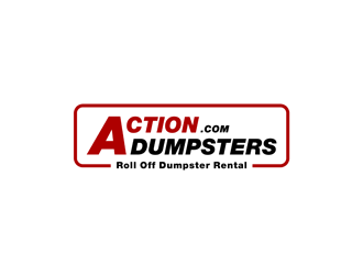 ACTION HAULING DUMPSTER SERVICE logo design by alby