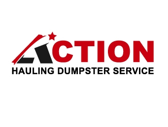 ACTION HAULING DUMPSTER SERVICE logo design by Marianne