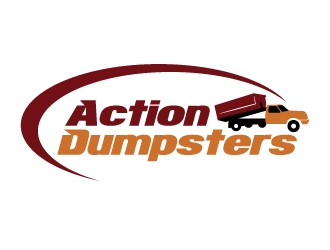 ACTION HAULING DUMPSTER SERVICE logo design by LogOExperT
