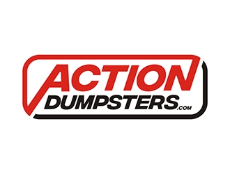 ACTION HAULING DUMPSTER SERVICE logo design by gitzart