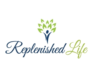Replenished Life logo design by ElonStark
