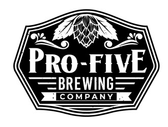 Pro Five Brewing Company logo design by DreamLogoDesign