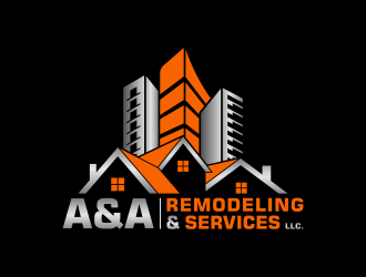A&A Remodeling and services LLC logo design by pakNton