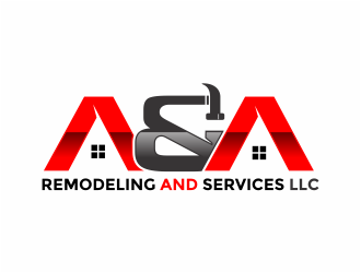 A&A Remodeling and services LLC logo design by mutafailan