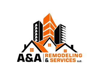 A&A Remodeling and services LLC logo design by pakNton