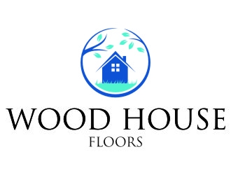 Wood House Floors logo design by jetzu