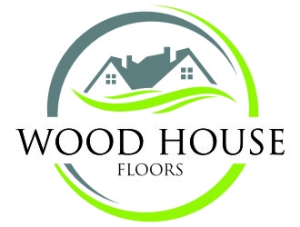 Wood House Floors logo design by jetzu