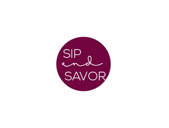 We Know Vino or Sip and Savor logo design by avatar
