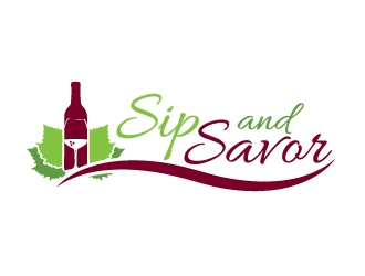 We Know Vino or Sip and Savor logo design by LogOExperT