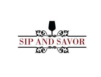 We Know Vino or Sip and Savor logo design by Roma