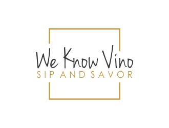 We Know Vino or Sip and Savor logo design by akhi