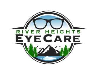 River Heights Eye Care logo design by ElonStark