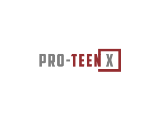 PRO-TEEN X logo design by bricton