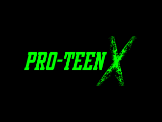 PRO-TEEN X logo design by beejo