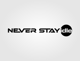 NEVER STAY idle logo design by Purwoko21