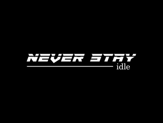 NEVER STAY idle logo design by oke2angconcept