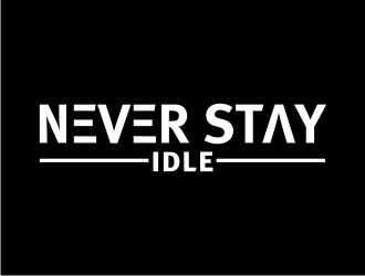 NEVER STAY idle logo design by BintangDesign